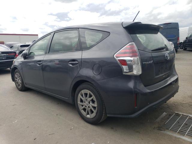 JTDZN3EU5FJ035125 - 2015 TOYOTA PRIUS V GRAY photo 2