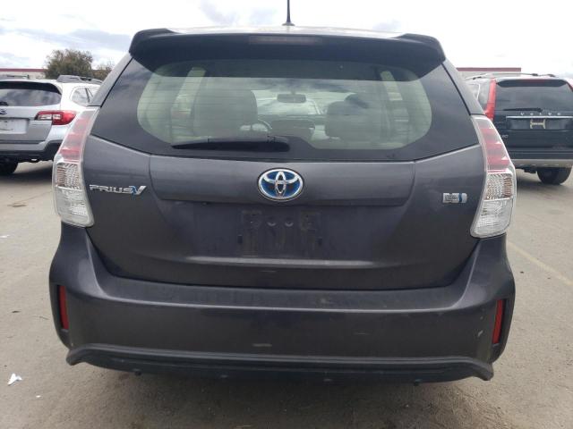 JTDZN3EU5FJ035125 - 2015 TOYOTA PRIUS V GRAY photo 6