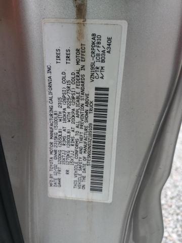 5TESN92N53Z189109 - 2003 TOYOTA TACOMA XTRACAB PRERUNNER ვერცხლისფერი ფოტო 12