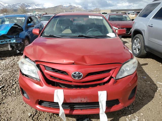 2T1BU4EE5CC811473 - 2012 TOYOTA COROLLA BASE RED photo 5