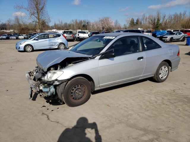 1HGEM22185L067108 - 2005 HONDA CIVIC DX VP Արծաթագույն լուսանկար 1