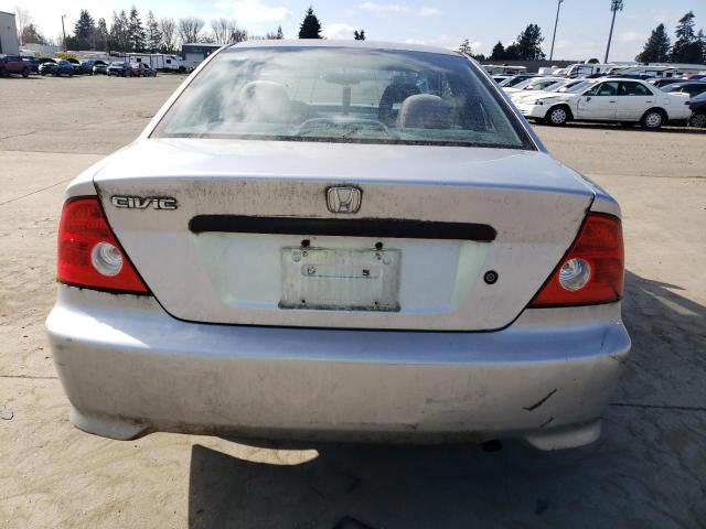 1HGEM22185L067108 - 2005 HONDA CIVIC DX VP Արծաթագույն լուսանկար 6