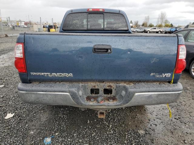 5TBRT34146S475619 - 2006 TOYOTA TUNDRA ACCESS CAB SR5 BLUE photo 6
