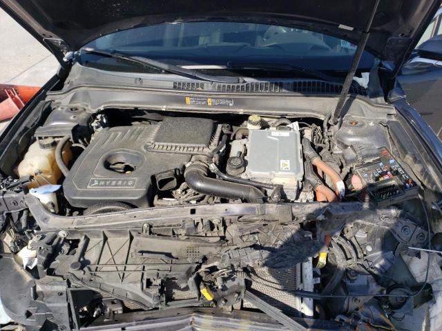 3LN6L2LU3ER831782 - 2014 LINCOLN MKZ HYBRID GRAY photo 11