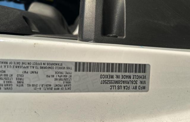 3C6LRVAG8ME552507 - 2021 RAM PROMASTER 1500 STANDARD WHITE photo 10