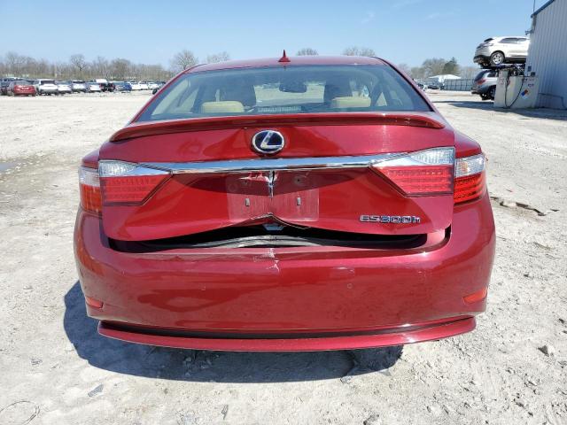 JTHBW1GG3E2067640 - 2014 LEXUS ES 300H RED photo 6