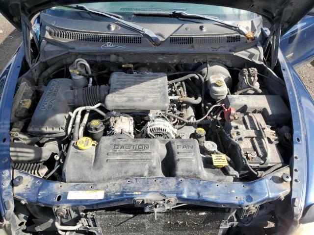 1B7HG48N72S653499 - 2002 DODGE DAKOTA QUAD SLT BLUE photo 11