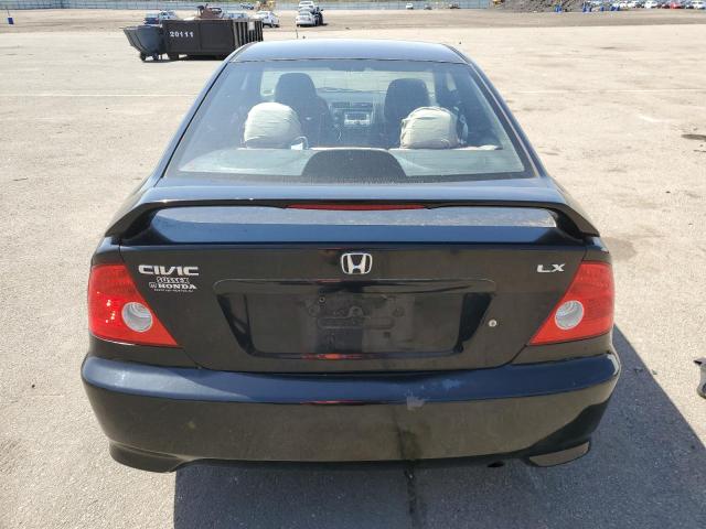 1HGEM22505L046885 - 2005 HONDA CIVIC LX BLACK photo 6