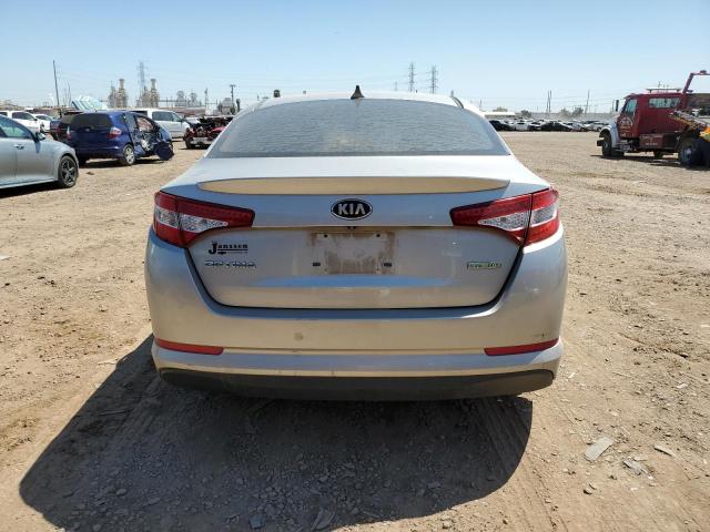 KNAGM4AD6D5039239 - 2013 KIA OPTIMA HYBRID GRAY photo 6