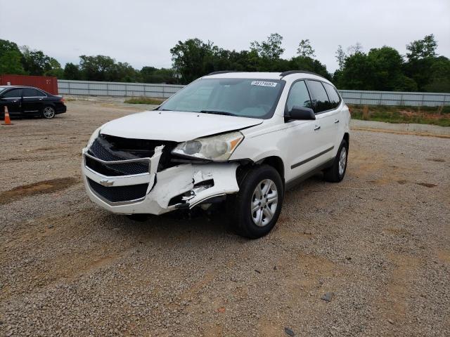 1GNKRFED8CJ395158 - 2012 CHEVROLET TRAVERSE LS WHITE photo 1