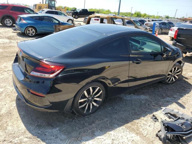 2HGFG3B08FH519145 - 2015 HONDA CIVIC EXL შავი ფოტო 3