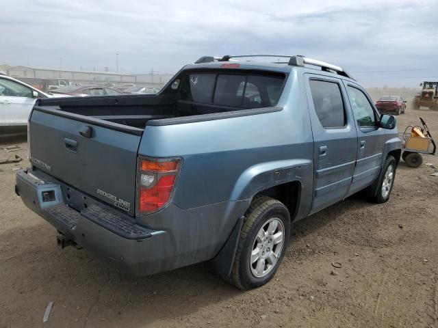 2HJYK16506H533407 - 2006 HONDA RIDGELINE RTL BLUE photo 3