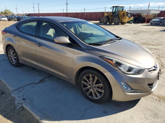 5NPDH4AE7FH614292 - 2015 HYUNDAI ELANTRA SE TAN photo 4