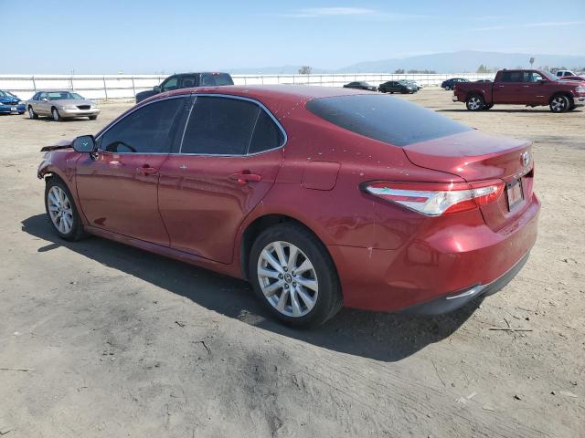 4T1B11HK6JU563920 - 2018 TOYOTA CAMRY L MAROON photo 2