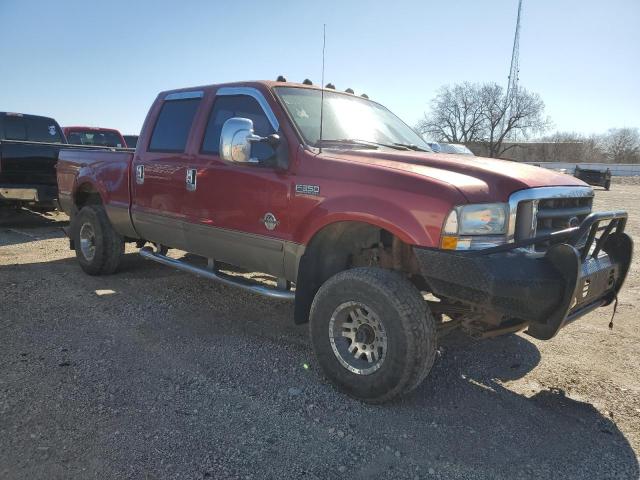 1FTSW31F62EC01404 - 2002 FORD F350 SRW SUPER DUTY MAROON photo 4