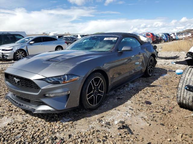 1FATP8UH9M5125262 - 2021 FORD MUSTANG GRAY photo 1
