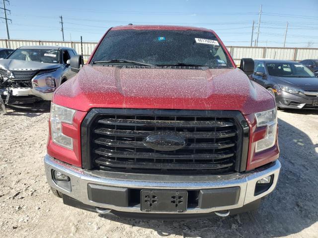 1FTEW1EP4HKC96074 - 2017 FORD F150 SUPERCREW RED photo 5