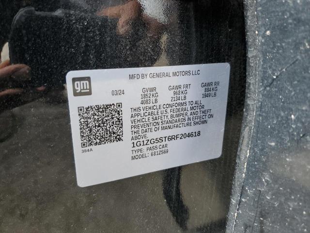 1G1ZG5ST6RF204618 - 2024 CHEVROLET MALIBU RS 黑色 照片 13