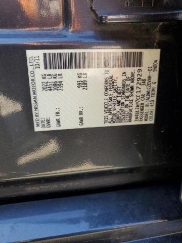 1N4BL2AP7CC172929 - 2012 NISSAN ALTIMA SR CHARCOAL photo 13