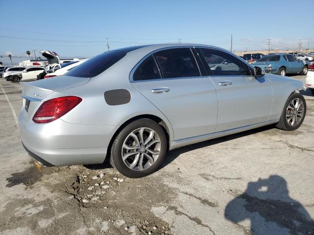 55SWF4KB3GU133215 - 2016 MERCEDES-BENZ C 300 4MATIC SILVER photo 3