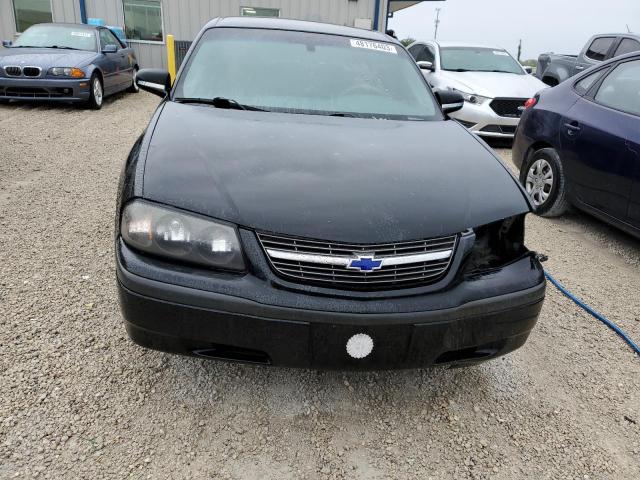 2G1WF52E849136430 - 2004 CHEVROLET IMPALA BLACK photo 5