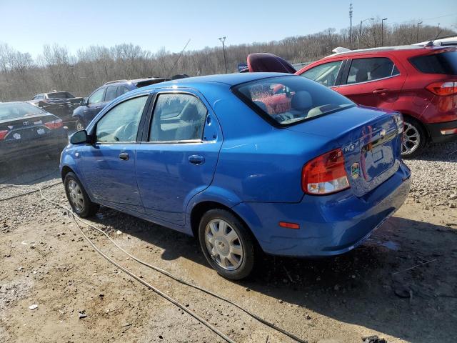 KL1TD52685B288563 - 2005 CHEVROLET AVEO BASE Mavi foto 2