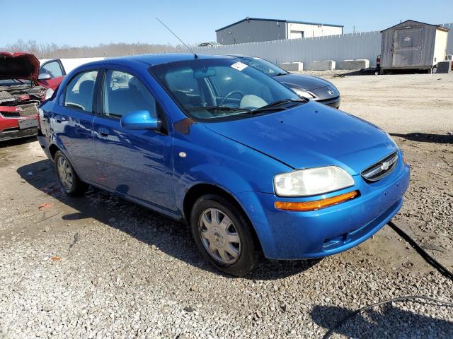 KL1TD52685B288563 - 2005 CHEVROLET AVEO BASE Mavi foto 4