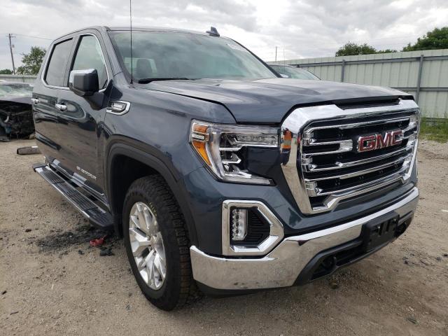 1GTU9DET8MZ274906 - 2021 GMC SIERRA K1500 SLT BLUE photo 1