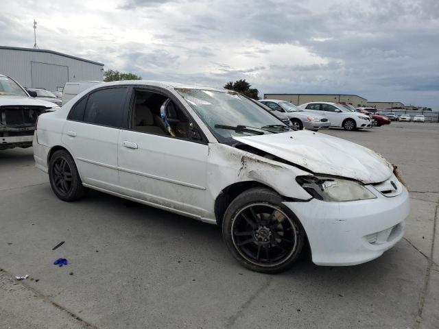 2HGES16545H523342 - 2005 HONDA CIVIC LX WHITE photo 4