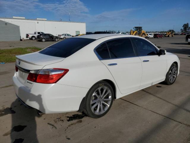 1HGCR2F58EA150569 - 2014 HONDA ACCORD SPORT WHITE photo 3