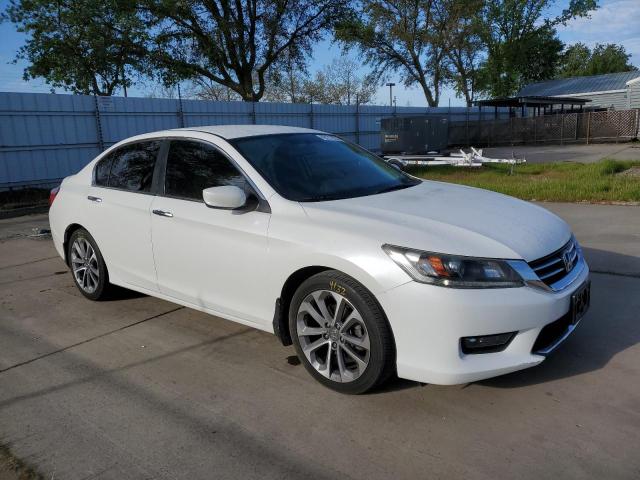 1HGCR2F58EA150569 - 2014 HONDA ACCORD SPORT WHITE photo 4