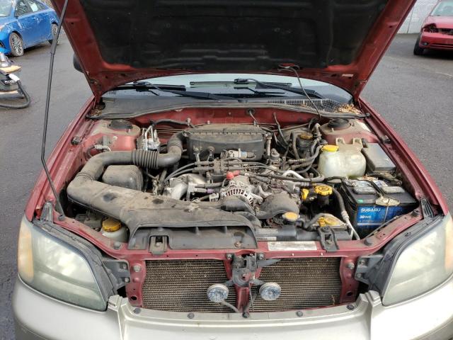 4S3BH675247630847 - 2004 SUBARU LEGACY OUTBACK AWP 勃艮第红 照片 11