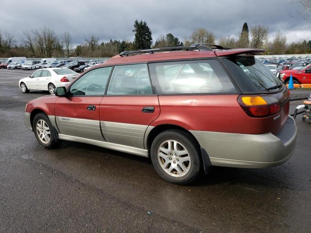 4S3BH675247630847 - 2004 SUBARU LEGACY OUTBACK AWP 勃艮第红 照片 2