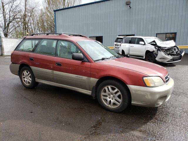 4S3BH675247630847 - 2004 SUBARU LEGACY OUTBACK AWP 勃艮第红 照片 4