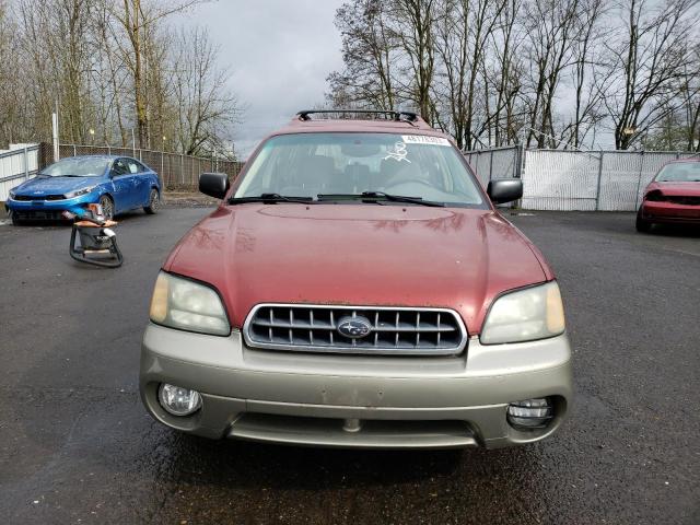 4S3BH675247630847 - 2004 SUBARU LEGACY OUTBACK AWP 勃艮第红 照片 5