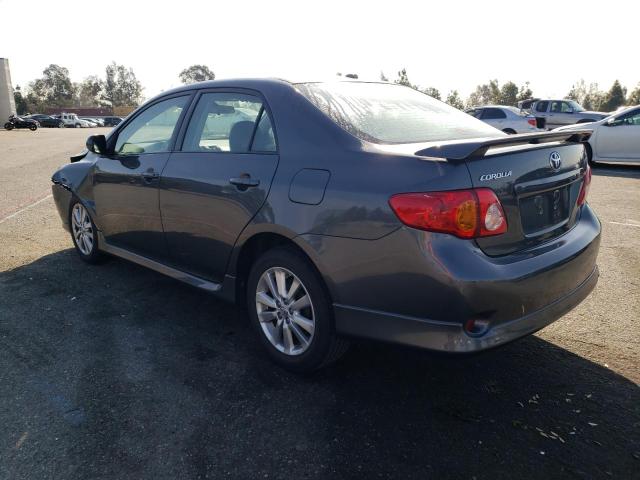 1NXBU40E79Z010381 - 2009 TOYOTA COROLLA BASE GRAY photo 2