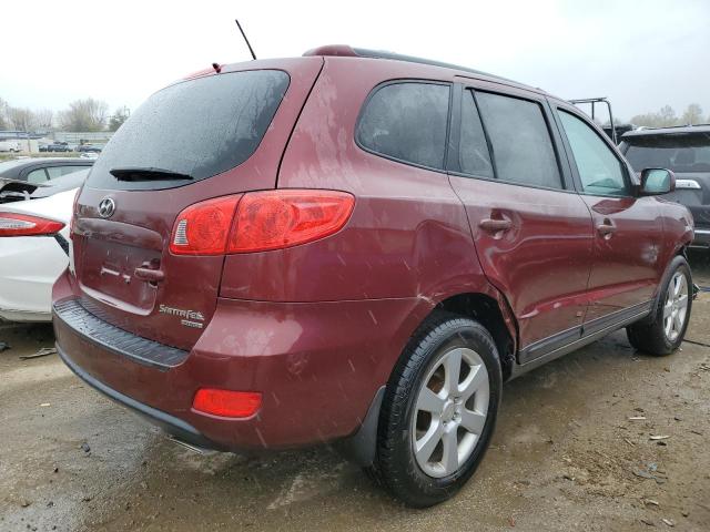 5NMSH73E39H317544 - 2009 HYUNDAI SANTA FE SE BURGUNDY photo 3