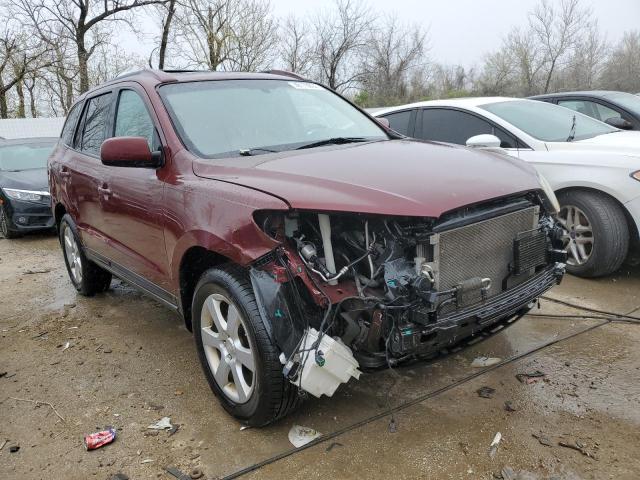 5NMSH73E39H317544 - 2009 HYUNDAI SANTA FE SE BURGUNDY photo 4