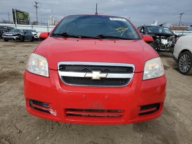 KL1TD56EX9B638783 - 2009 CHEVROLET AVEO LS RED photo 5