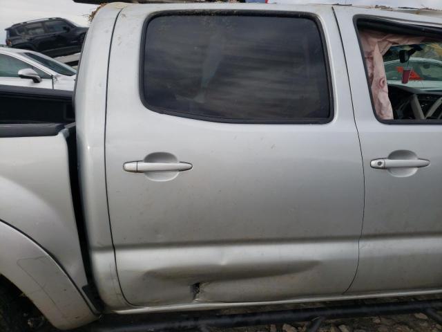 3TMLU42N29M026336 - 2009 TOYOTA TACOMA DOUBLE CAB SILVER photo 10