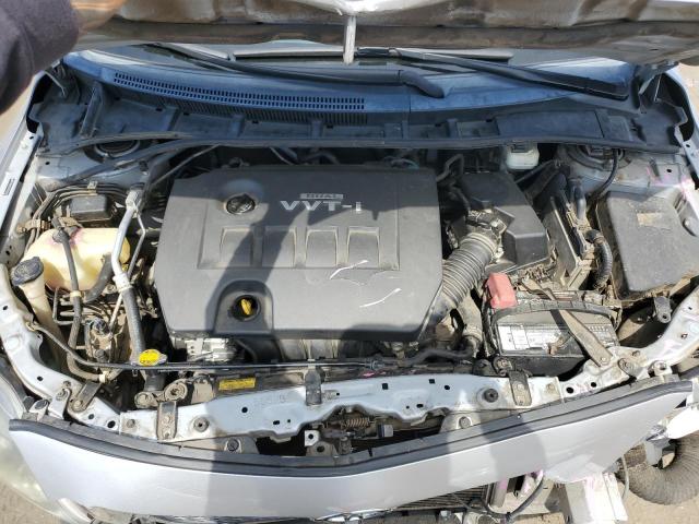 2T1BU4EE8AC425949 - 2010 TOYOTA COROLLA BASE SILVER photo 11