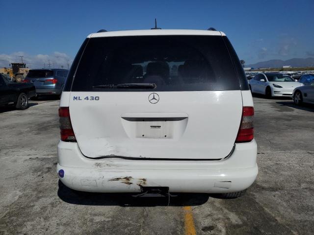 4JGAB72E71A224275 - 2001 MERCEDES-BENZ ML 430 WHITE photo 6