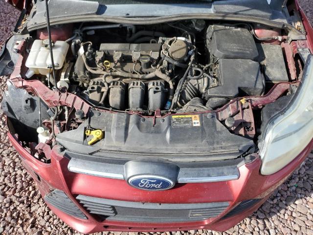1FADP3F22DL353132 - 2013 FORD FOCUS SE RED photo 11