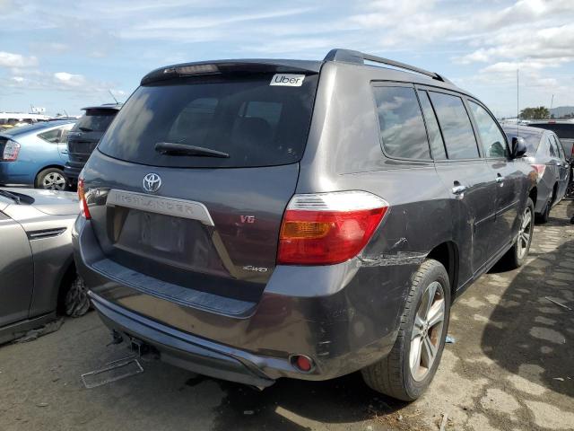 JTEES41A082028410 - 2008 TOYOTA HIGHLANDER GRAY photo 3