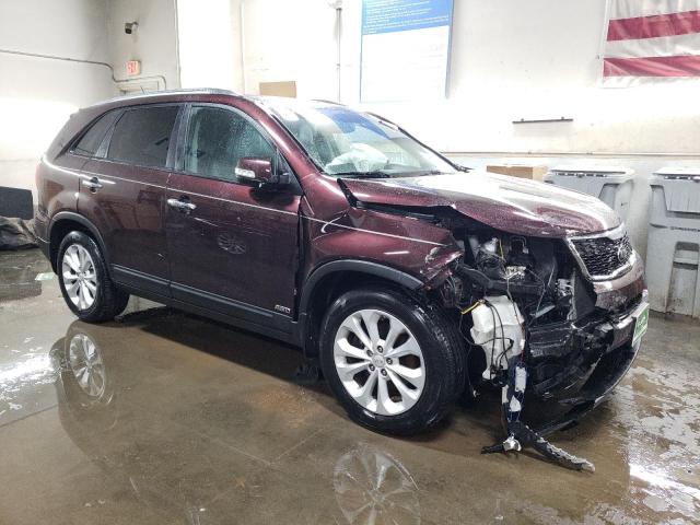 5XYKUDA7XFG645595 - 2015 KIA SORENTO EX BURGUNDY photo 4