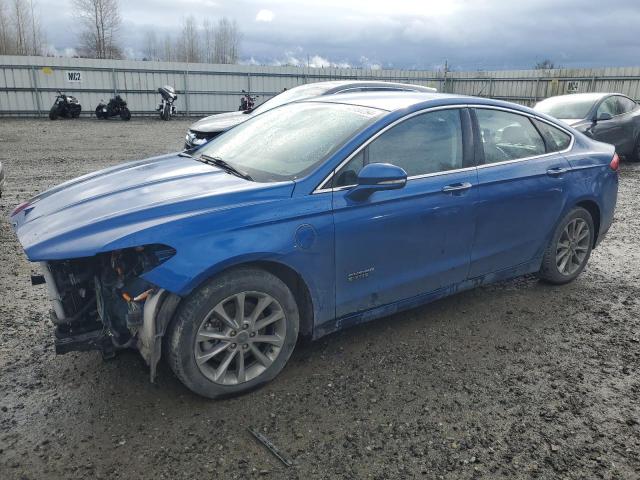 3FA6P0PU1HR295013 - 2017 FORD FUSION SE PHEV BLUE photo 1