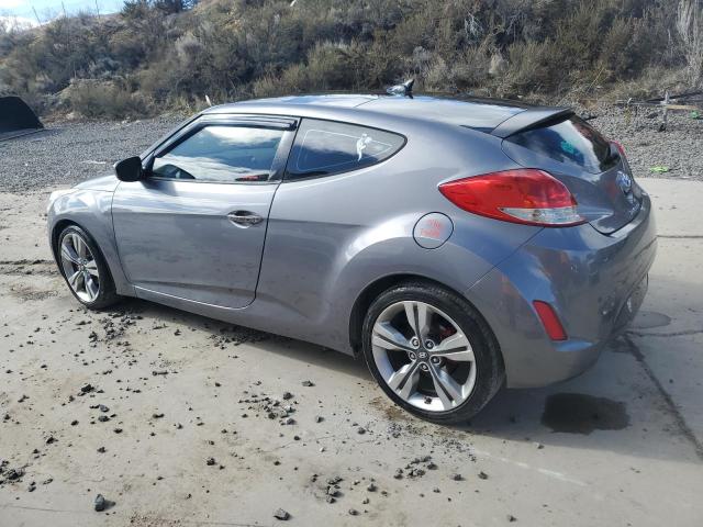 KMHTC6AD3DU108342 - 2013 HYUNDAI VELOSTER SILVER photo 2