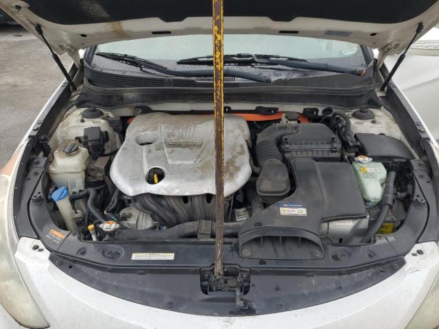 KMHEC4A44DA091341 - 2013 HYUNDAI SONATA HYBRID WHITE photo 11