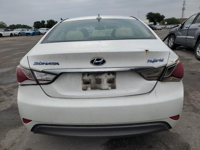 KMHEC4A44DA091341 - 2013 HYUNDAI SONATA HYBRID WHITE photo 6