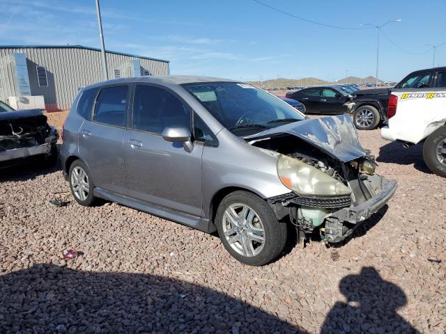 JHMGD38638S050046 - 2008 HONDA FIT SPORT GRAY photo 4